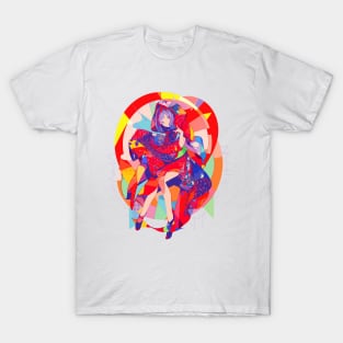 Colorful Geometry Girl T-Shirt